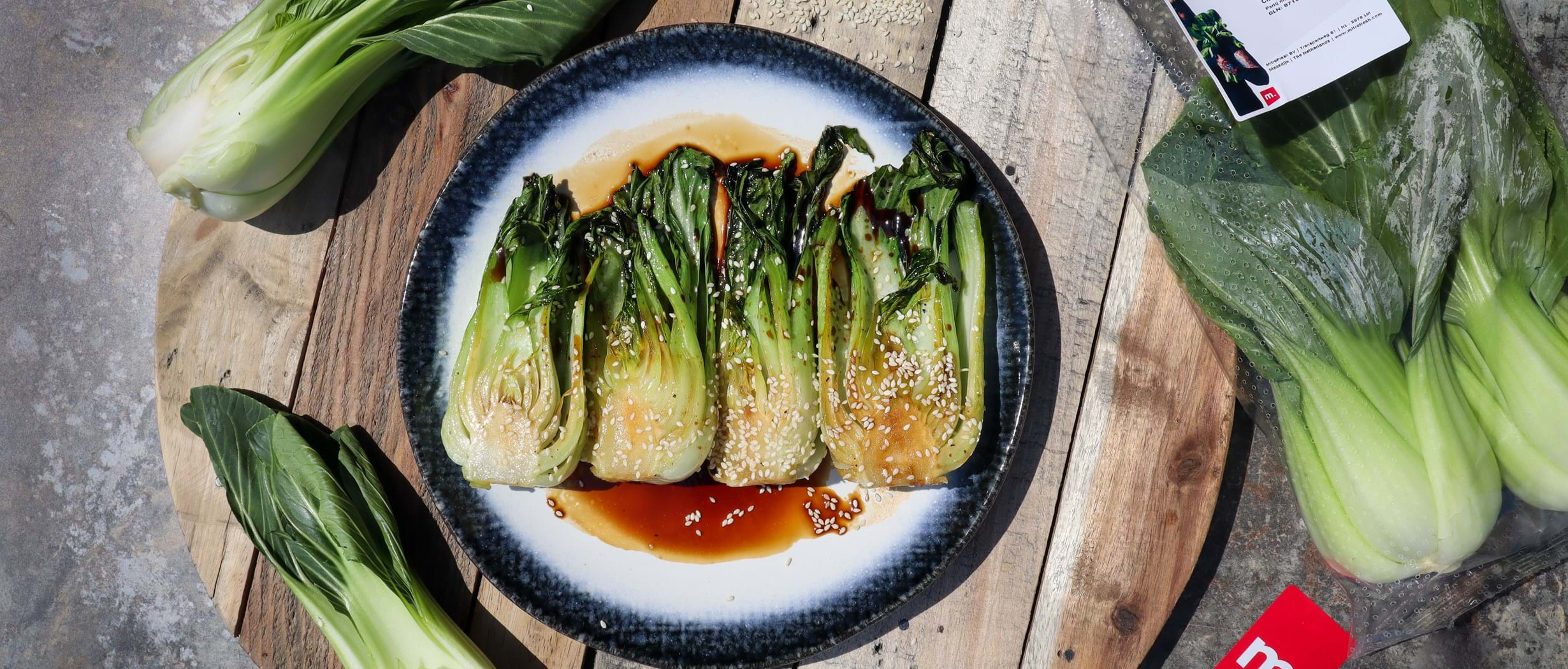 M. Shanghai Pak choi on the BBQ